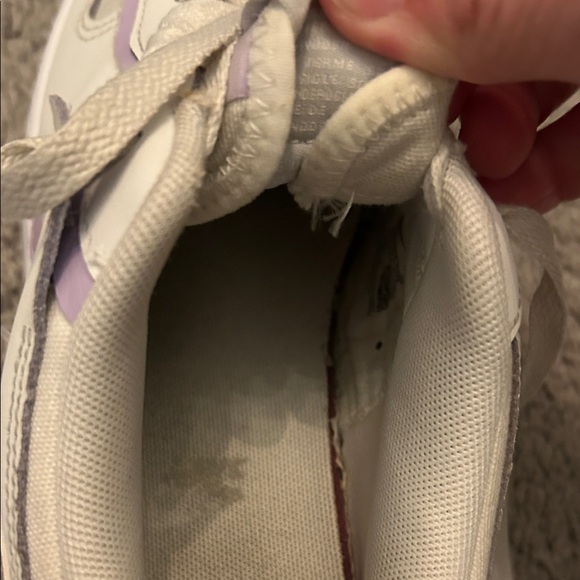 Nike Air Force 1 White with Purple Accents – Women’s Size 6.5 - Picture 10 of 13